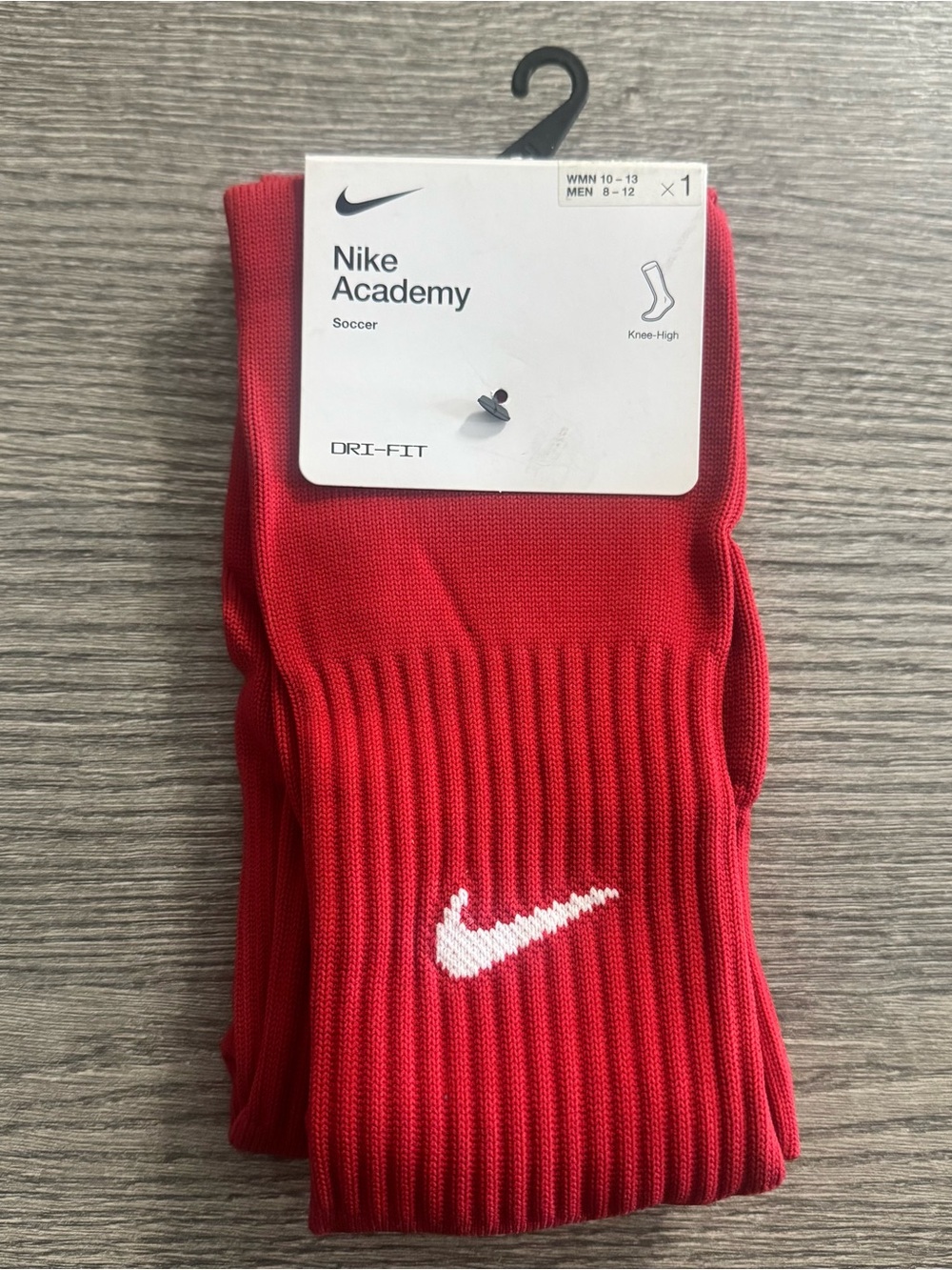 Nike Academy Knee High Soccer Cushioned Socks Size Large W 10-13 M 8-12